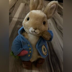 Original Classic Peter Rabbit Beatrix Potter Plush Stuffed Toy Vest Carrot